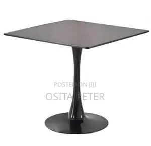 Restaurant Table Single Pole Black Color