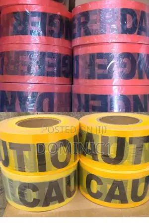 Safety Caution Tape Red And Yellow