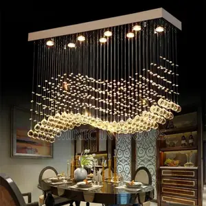 Led Wave Crystal Chandelier /800mm