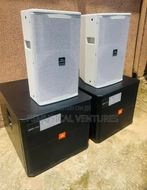 JBL Srx718s 18 Inch Subwoofer and JBL 12 Inch High Speaker