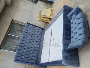 6x6 Upshotery Bedframe and Ottoman