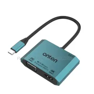 Onten 3 in-1 USB-C to HDMI VGA Adapter