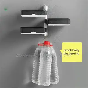 Soap Rack No Drilling Three-Layer Drain Rotable