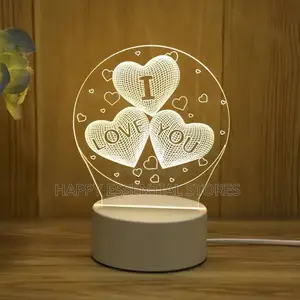 3D Lamp Acrylic USB LED Night Lights Neon Sign Lamp