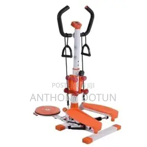 Standing Stepper With Rope. Twisters. And Dumbbell