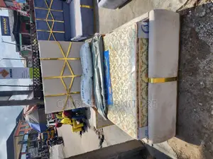 Quality 4.5by6 Upholstery Padded Bed Frame With One Bed Side