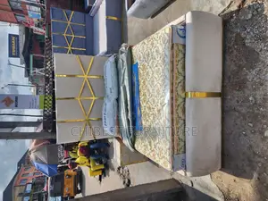 Quality 4.5by6 Upholstery Padded Bed Frame With One Bed Side