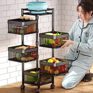 Rotating 5 Layer Storage Rack