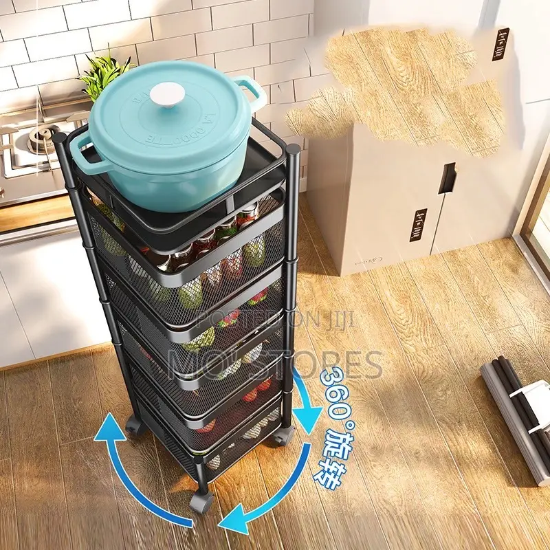 Rotating 5 Layer Storage Rack