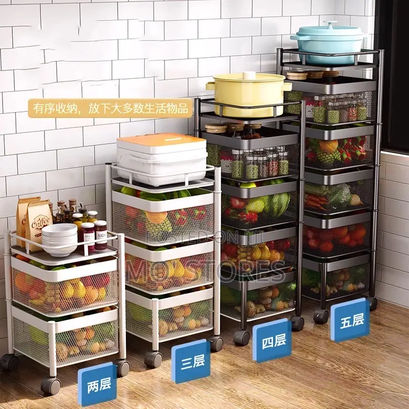 Rotating 5 Layer Storage Rack