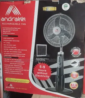 16inches Andrakk Rechargeable Standing Fan Turbo