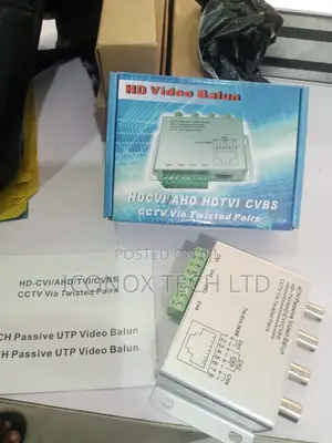 Aluminum Alloy 4ch Passive Video Balun Transmitter Receiver