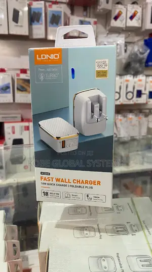 Ldnio Fast Wall Charger 18w Foldable Plug