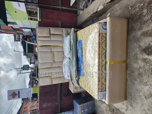 Quality 4.5by6 Upholstery Padded Bed Frame With One Bed Side