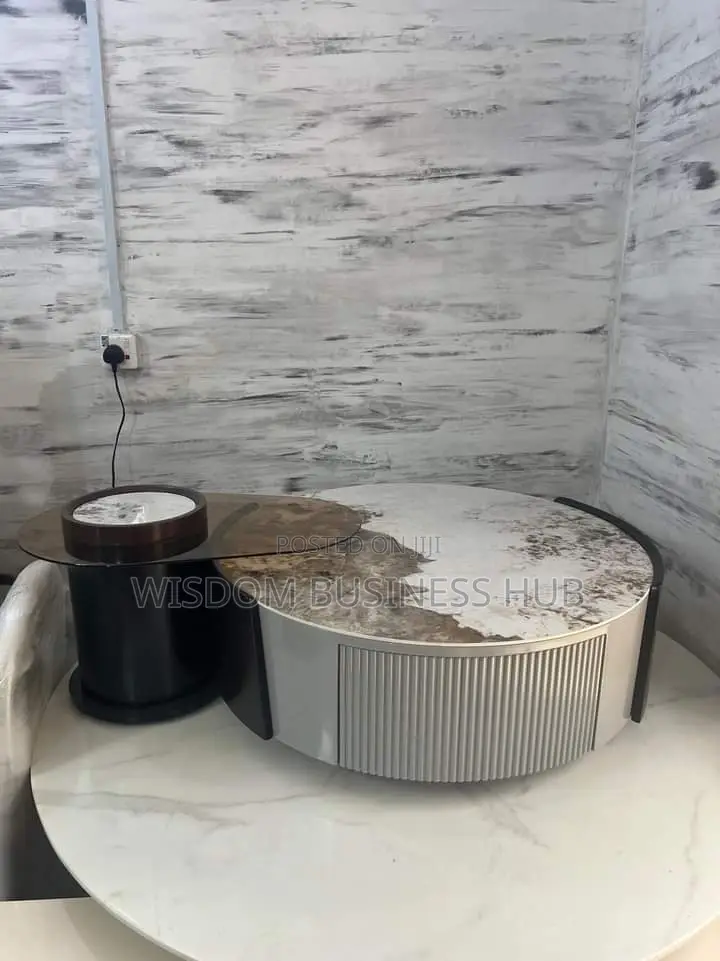 Center Table With One Side Table