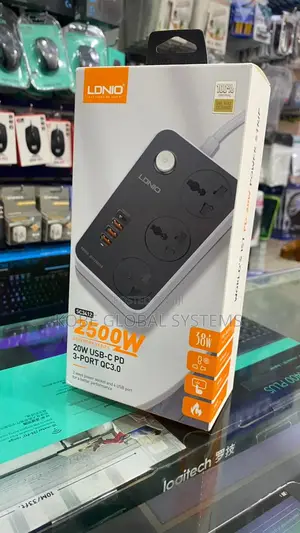 LDNIO Sc3412 38w 3 Port + 4 Usb Universal Power Socket