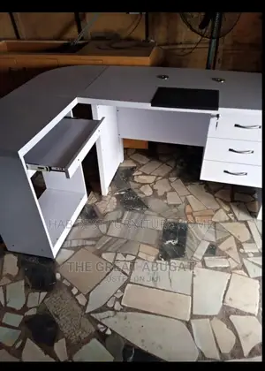 Executive Office Table With Extension (White)