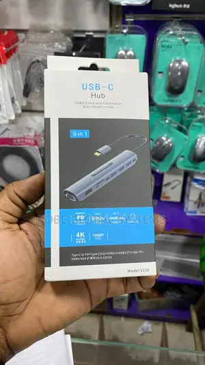 USB Type C Hub V216 9 in 1