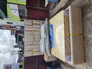 Quality 4.5by6 Upholstery Padded Bed Frame With One Bed Side