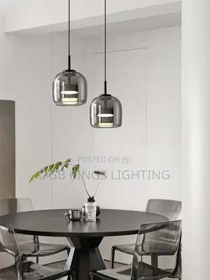 Nordic LED Glassingle Pendant Light Amber Hanging Glass Lamp