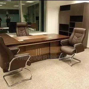 Modern Executive CEO Office Table With Chairs