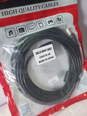 5m USB 2.0 Male and Female Cable