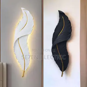 Led Feathers Wall Light