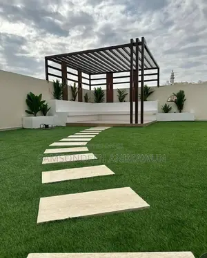 Artificial Grass and Pergola Construction