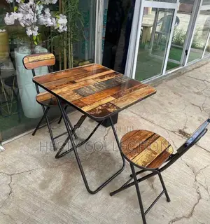 Wooden Vintage Table and Chair for Laptop Living Dining Room