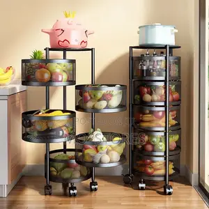5 Layer Rotating Round Storage Rack