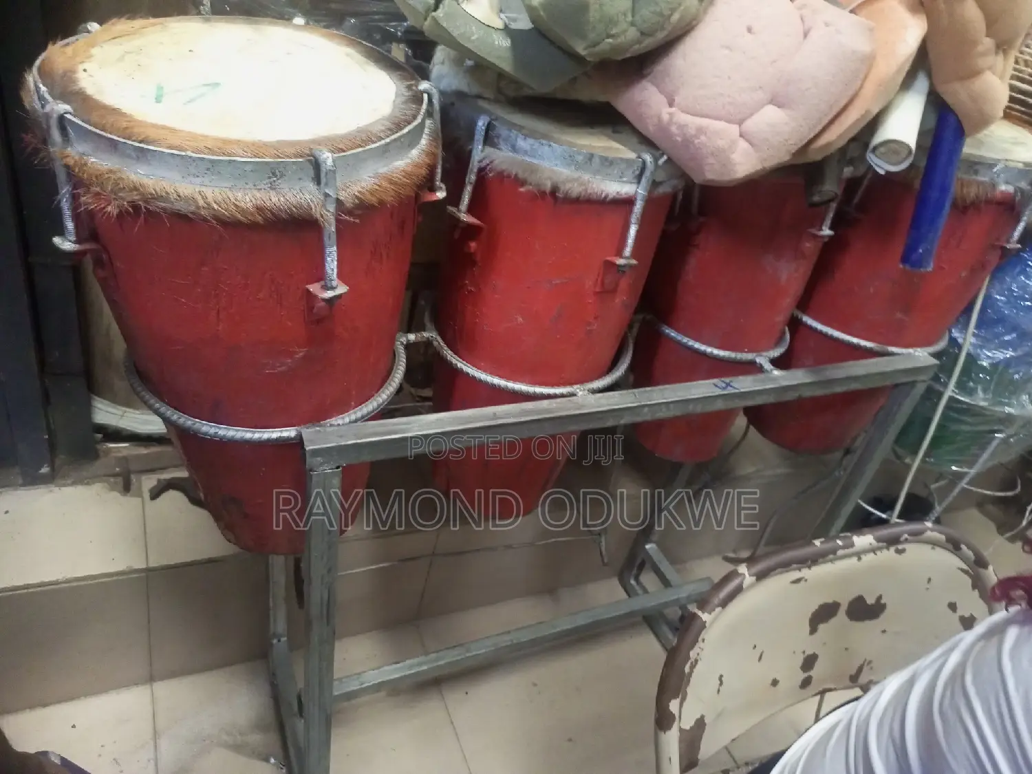 Bongo Drums With Stand