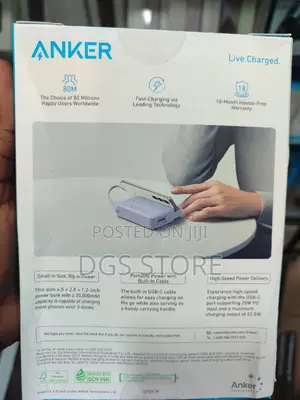 Anker Power Bank 20,000mah 22.5w