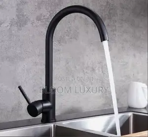 Matt Black Kitchen Sink Faucet (Hot/Cold