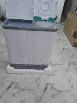 White and Green Washing Machine 7.5kg
