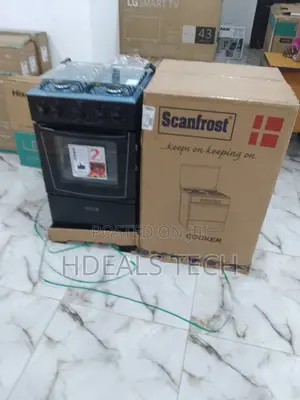 Bestselling Scanfrost 4 Burner Gas Cooker With Oven.