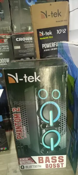 N-Tek Phantom 2 Bass Bosst Rechargeable Party Box System