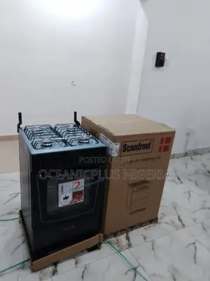 Glass Door Scanfrost 4 Burner and Oven