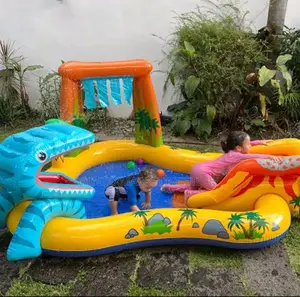 Dinosaur Inflatable Play Center W/ Slide