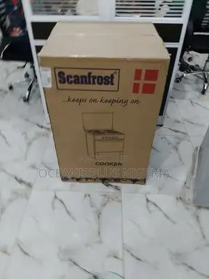 Double Glass Oven Scanfrost 4 Burner and Oven