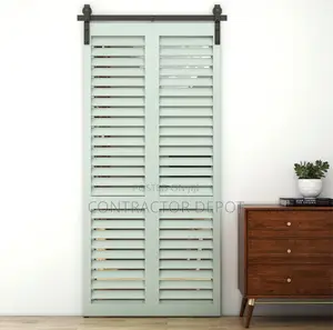 Heavy-Duty Bi Fold Barn Door Hardware Kit, Quiet and Sturdy