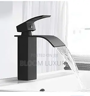 Matt Black Waterfall Basin Faucet