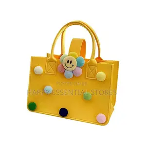 Women's Tote Bag Cartoon Felt Bag Multifunctional Hand
