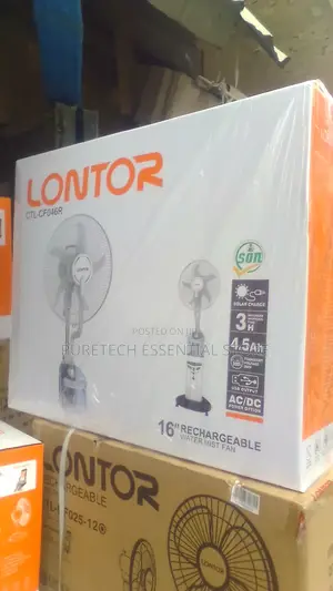 Lontor 16inchs Water Mist Fan Rechargeable