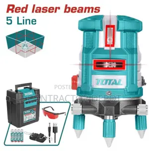 Total 30m Self-Leveling Line Red Laser Beams