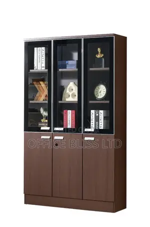 New Modern Home Office 3 Door Book Shelf