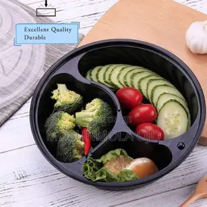 25pcs Round 3 Compartments Reuseable Bowl