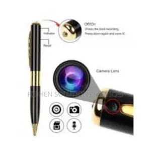 Black Super Slim Body Wear Pen Camera, for Security