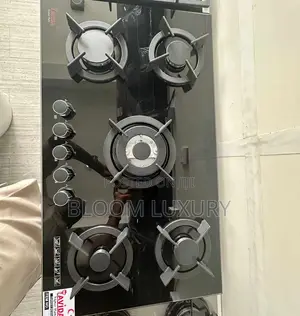 Inbuilt Glass 5 Burner Gass Hob