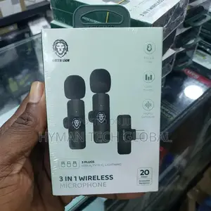 3 in 1 Double Wireless Mic for iPhone, Type C Phones Android
