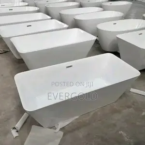 Luxury Acrylic Bath Tub With Automatic Bath Waste Available